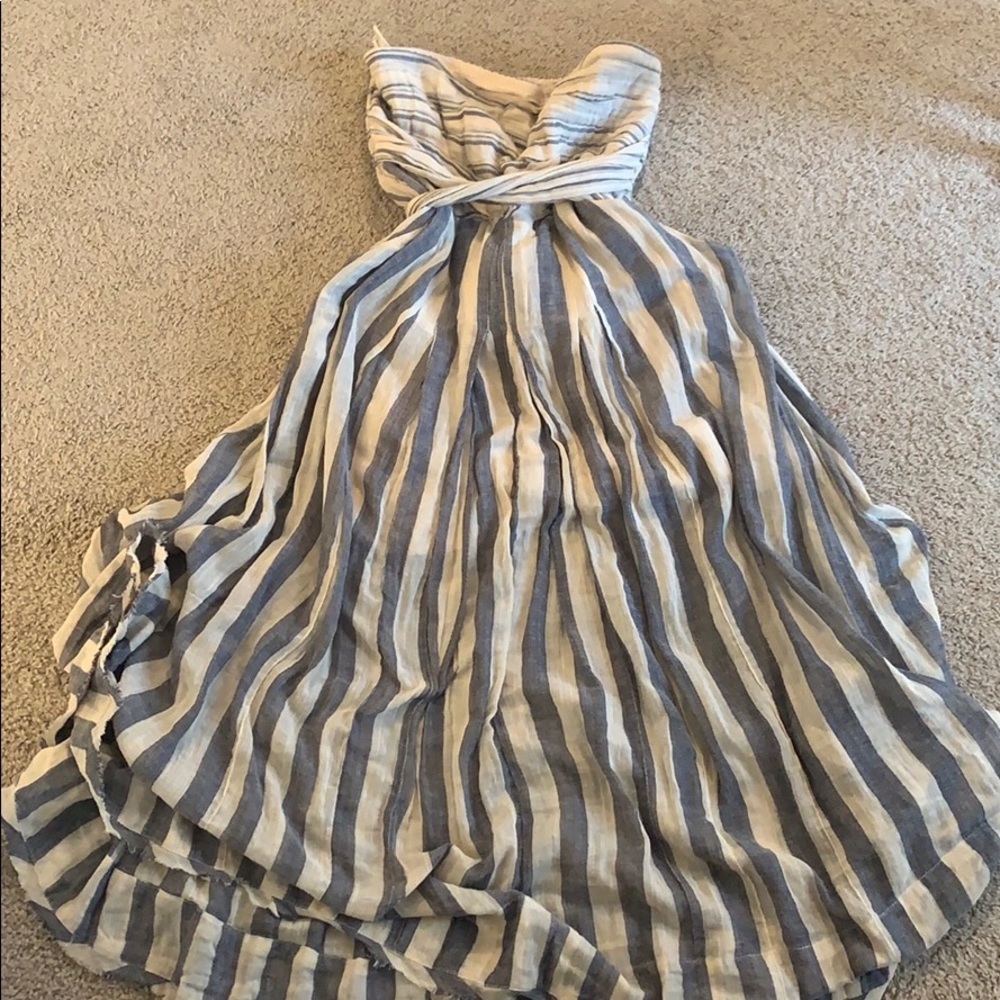 Free People Strapless Maxi Dress with Pockets!